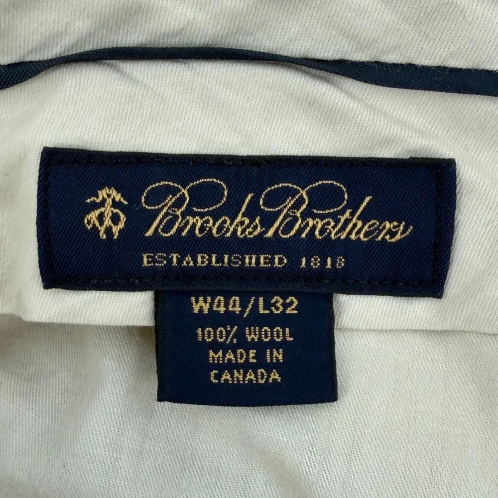 Brooks Brothers Men's Dark Charcoal Dress Pants